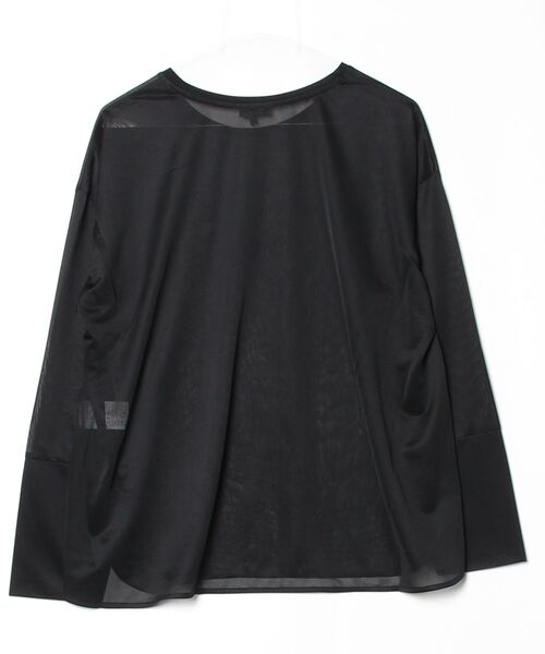「INDIVI」 長袖カットソー 15 ブラック レディース_画像2