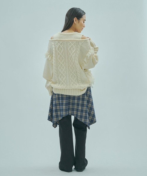 ROSE BUD（ローズバッド） ニット セーター FRINGE KNIT レディース