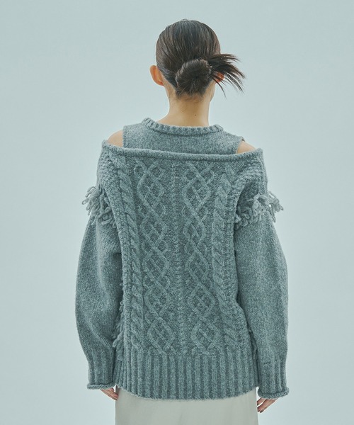 ROSE BUD（ローズバッド） ニット セーター FRINGE KNIT レディース