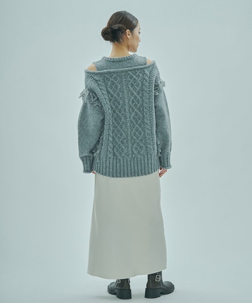 ROSE BUD（ローズバッド） ニット セーター FRINGE KNIT レディース