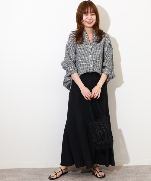 「JOURNAL STANDARD relume」 長袖シャツ FREE グレー レディース_画像5