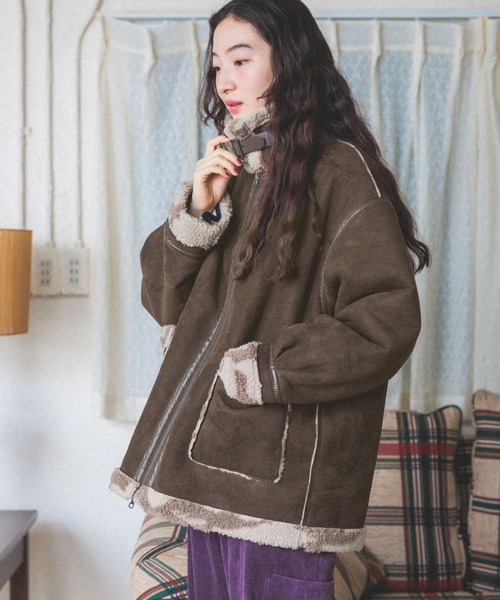 niko and…（ニコアンド） ブルゾン FREE グレー レディース : ZOZOTOWN