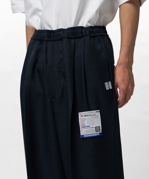 in・stru（men-tal）. スラックス Sharkskin Wool Easy Pants メンズ