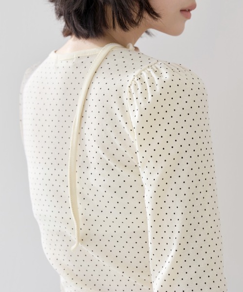 「UNE MANSION」 長袖カットソー FREE クリーム レディース_画像3