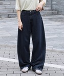 ワイドパンツ ジーンズ デニム デニムパンツ ...の詳細画像3