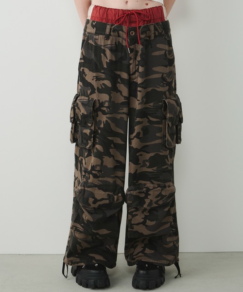 「AIVER」 カーゴパンツ SMALL カーキ メンズ_画像5