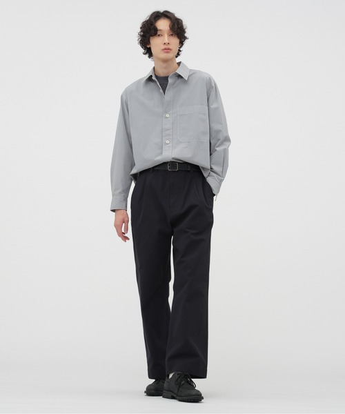 MHL.（エムエイチエル） パンツ FADED COTTON TWILL TROUSERS メンズ