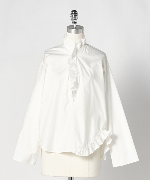 トップス LOEFF LOEFF（ロエフ） ブラウス シャツ 「LOEFF」コットン ブロード フリル