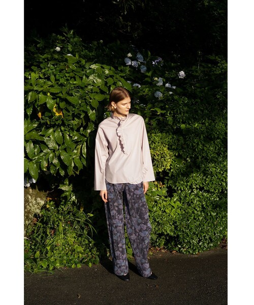 LOEFF（ロエフ） ブラウス シャツ 「LOEFF」コットン ブロード フリル