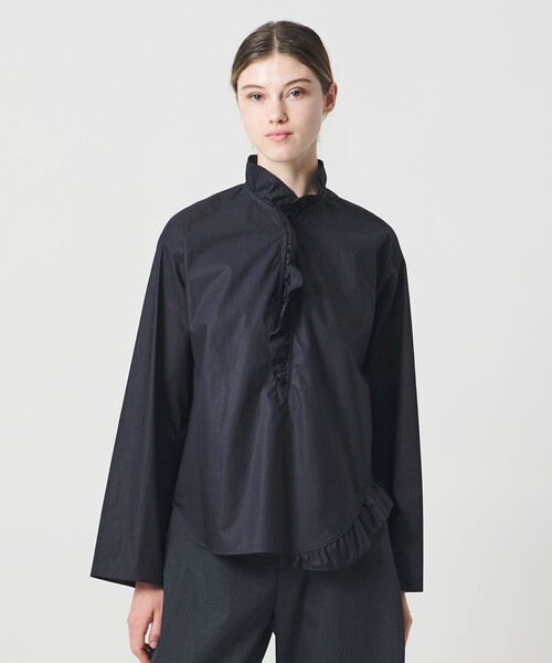LOEFF（ロエフ） ブラウス シャツ 「LOEFF」コットン ブロード フリル