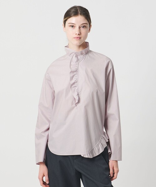 トップス LOEFF LOEFF（ロエフ） ブラウス シャツ 「LOEFF」コットン ブロード フリル