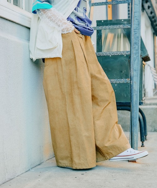 niko and…（ニコアンド） チノパンツ MEDIUM キャメル レディース