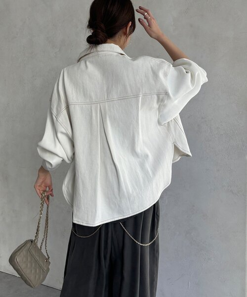 DouDou（ドゥドゥ） コート アウター 「WEB限定」袖ニットデニム