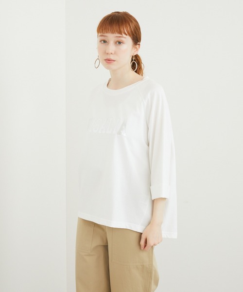 「CLOCHE」 半袖Tシャツ FREE ホワイト レディース_画像3