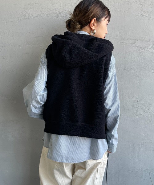【レディース36】DANTON　ダントン ダウンベスト　フード付き　ブラック DANTON」 ベスト 36 ブラック レディース DANTON レディース ダウン
