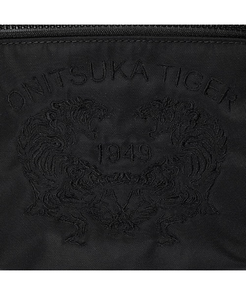 中古美品限定品onitsukatigerオニツカタイガーウエストボディーバッグ黒 Onitsuka Tiger（オニツカタイガー） ウエストバッグ OS ブラック