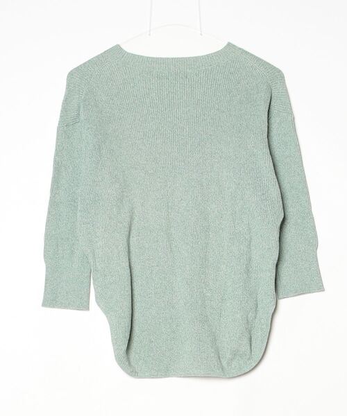 「Audrey and John Wad」 7分袖ニット FREE グリーン レディース_画像2
