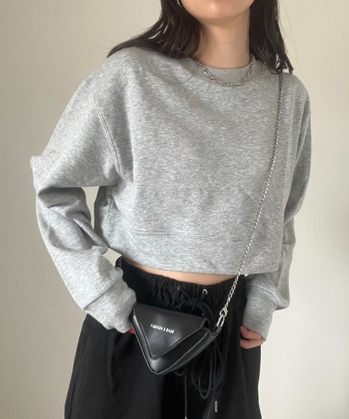 「y/m」 スウェットカットソー FREE 杢グレー レディース_画像4