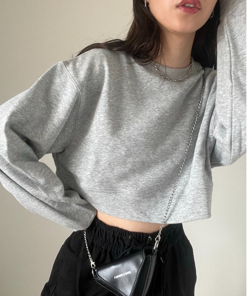 「y/m」 スウェットカットソー FREE 杢グレー レディース_画像6