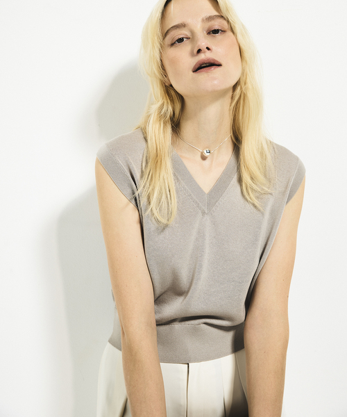 【Plage】Layered Knit ベスト（新品、未使用） Plage - 新品 Plage Layered Knit ベスト 23AW 今季新作の通販 by しめ
