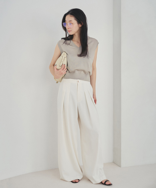 plage（プラージュ） ベスト ジレ Compact Knit ベスト レディース