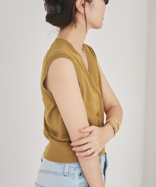 Plage プラージュ☆Italian Yarn ベスト ジレ Plage プラージュ☆Italian Yarn ベスト ジレ 【公式通販】