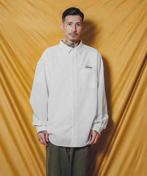 「Subciety」 長袖シャツ X-LARGE グレー メンズ_画像8