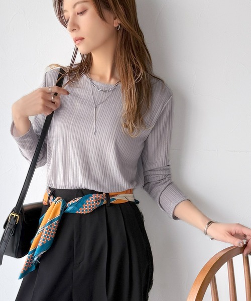 「classicalelf」 長袖カットソー LARGE ブラック レディース_画像9