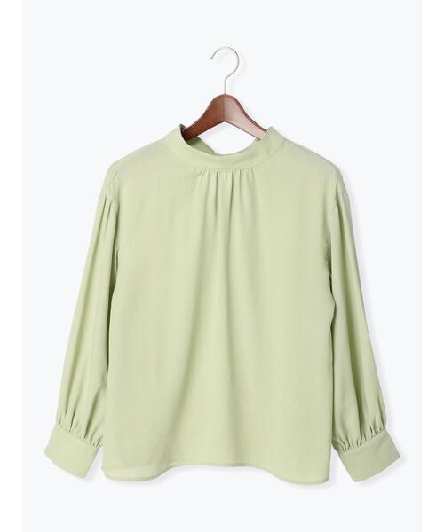 「Te chichi TERRASSE」 長袖ブラウス フリ- ミント レディース_画像7
