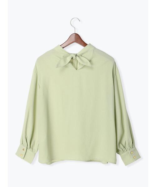 「Te chichi TERRASSE」 長袖ブラウス フリ- ミント レディース_画像8