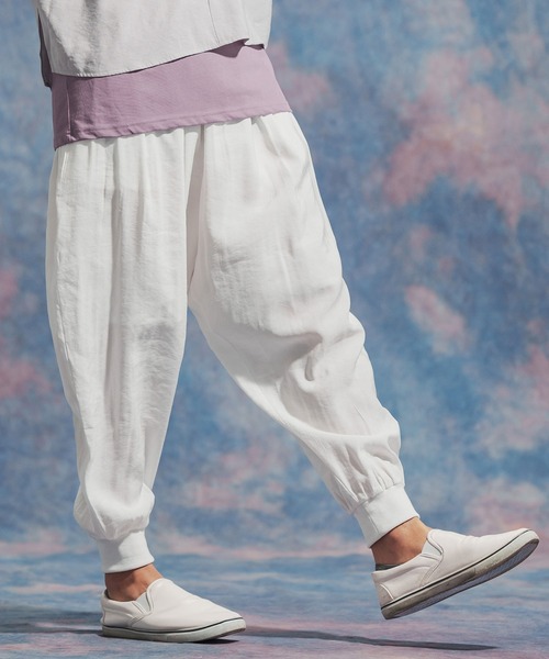 「Jih Nunc」 イージーパンツ M ブラック メンズ_画像3