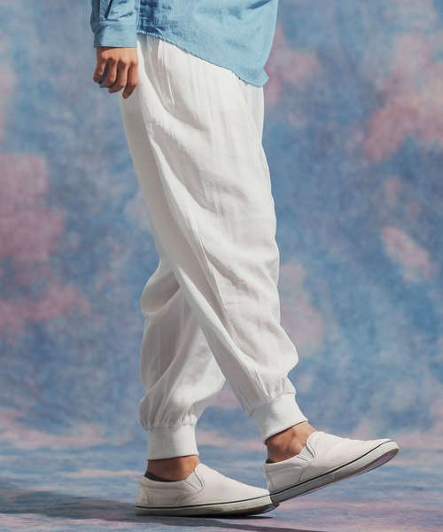 「Jih Nunc」 イージーパンツ M ブラック メンズ_画像4