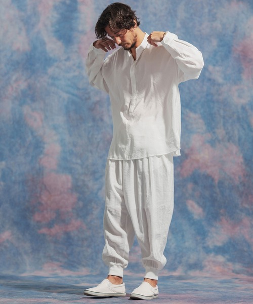 「Jih Nunc」 イージーパンツ M ブラック メンズ_画像6