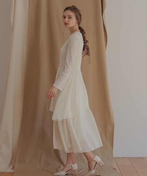 「Dorry Doll」 ドッキングワンピース MEDIUM アイボリー レディース_画像3