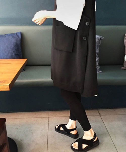 「SMILE ORCHID」 ベスト FREE ネイビー レディース_画像3