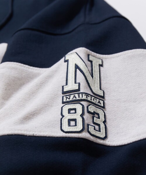 「NAUTICA」 プルオーバーパーカー MEDIUM チャコールグレー メンズ_画像3