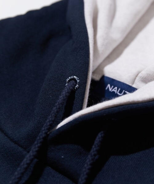「NAUTICA」 プルオーバーパーカー MEDIUM チャコールグレー メンズ_画像6