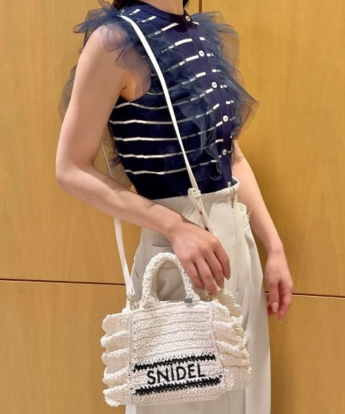 SNIDEL（スナイデル） ショルダーバッグ バッグ ブレーズフリルロゴ