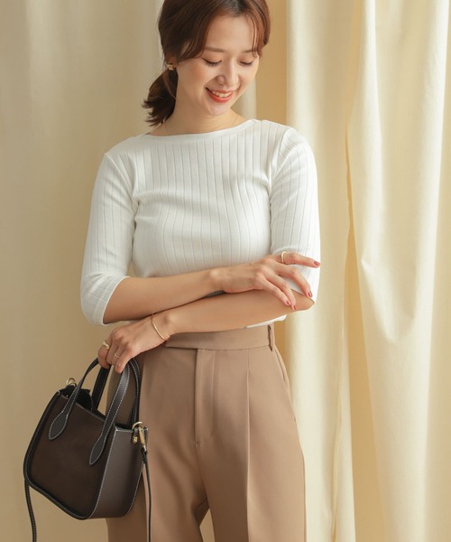 「URBAN RESEARCH DOORS」 半袖カットソー MEDIUM ブラック レディース_画像7