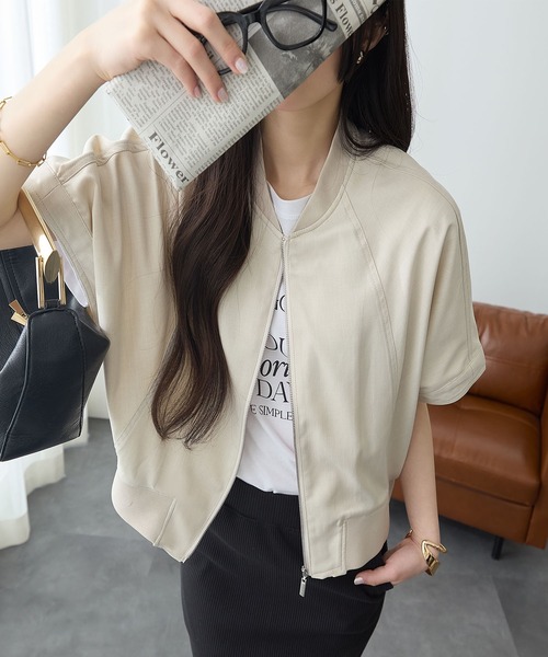 ブルゾン アウター ジップポンチョジャケット レディース : ZOZOTOWN