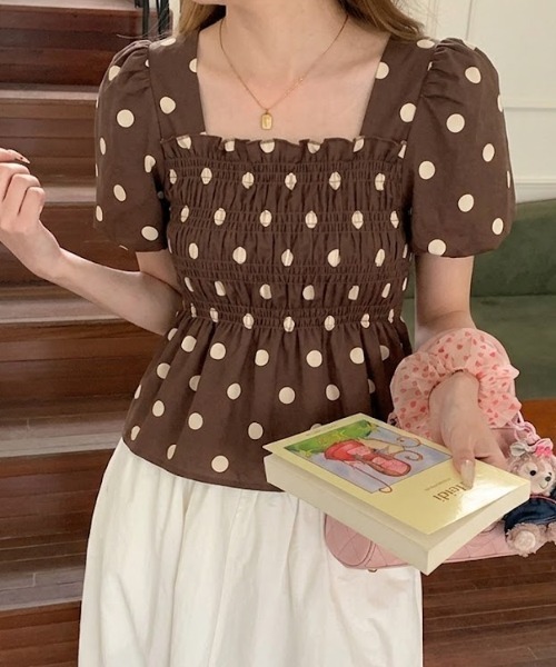 Maison Calme ブラウス シャツ 夏 半袖 レディース : ZOZOTOWN Yahoo