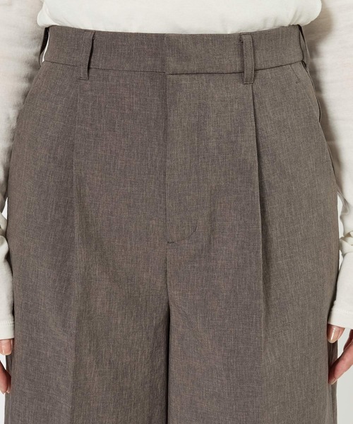 パンツ リネンライクシャンタンハーフパンツ「セットアップ対応」 レディース_17