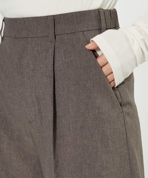 パンツ リネンライクシャンタンハーフパンツ「セットアップ対応」 レディース_20