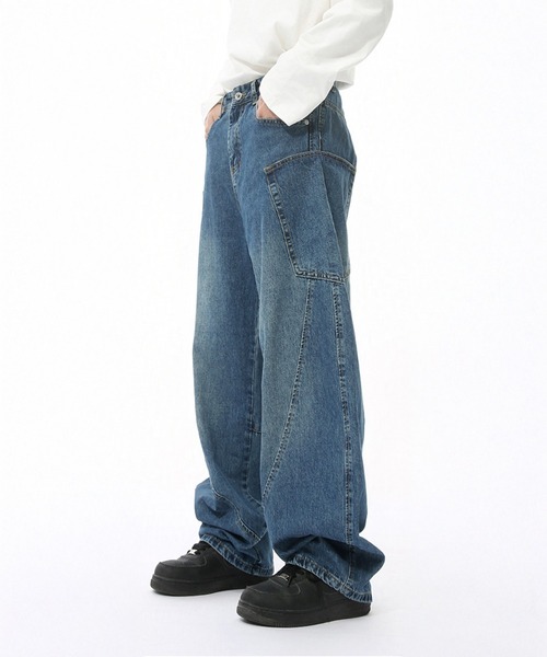 「CORPUS TOKYO」 デニムパンツ 1 ブラック メンズ_画像3