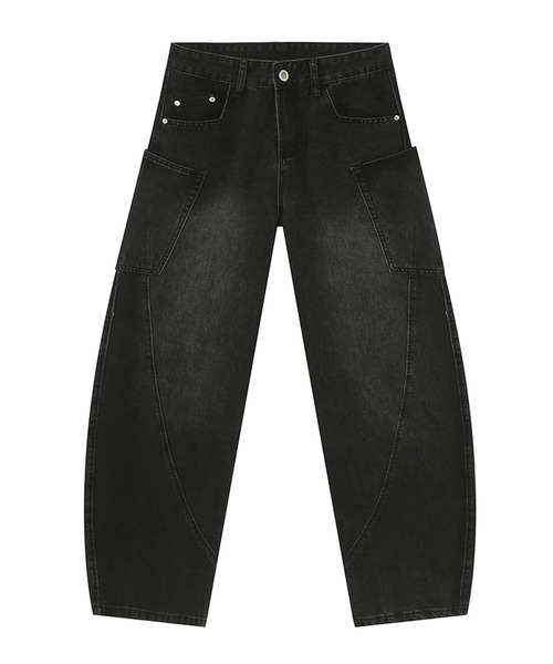 「CORPUS TOKYO」 デニムパンツ 1 ブラック メンズ_画像4