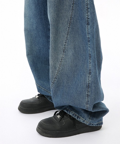 「CORPUS TOKYO」 デニムパンツ 1 ブラック メンズ_画像5