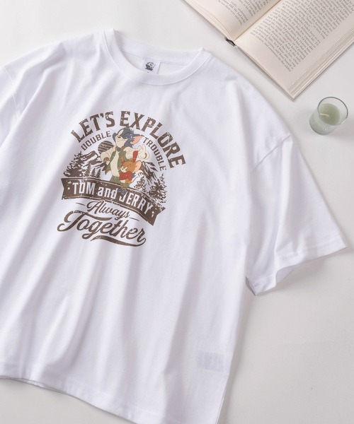 tシャツ 半袖 「71」「TOM＆JERRY/トムとジェリー」 ワイド プリントT