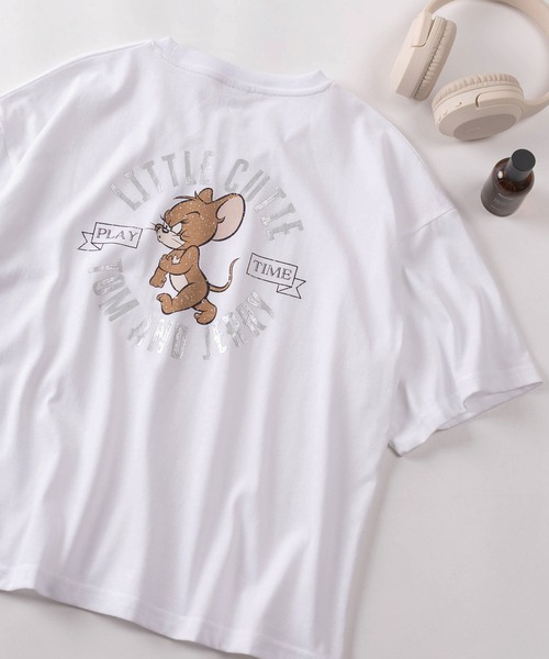 tシャツ 半袖 「71」「TOM＆JERRY/トムとジェリー」 ワイド プリントT