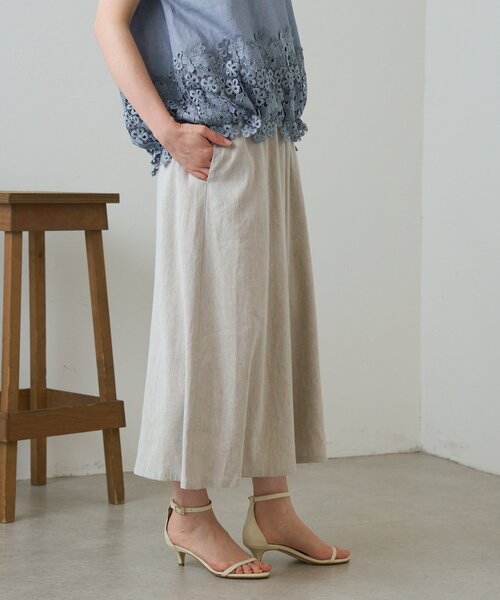 BEARDSLEY（ビアズリー） パンツ リネンキュロット レディース