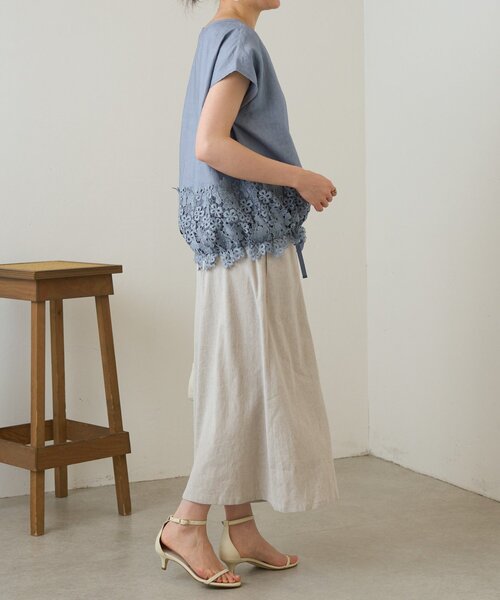 BEARDSLEY（ビアズリー） パンツ リネンキュロット レディース
